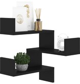 VidaXL Hoekwandschap 40x40x50 cm bewerkt hout zwart