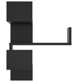 VidaXL Hoekwandschap 40x40x50 cm bewerkt hout zwart