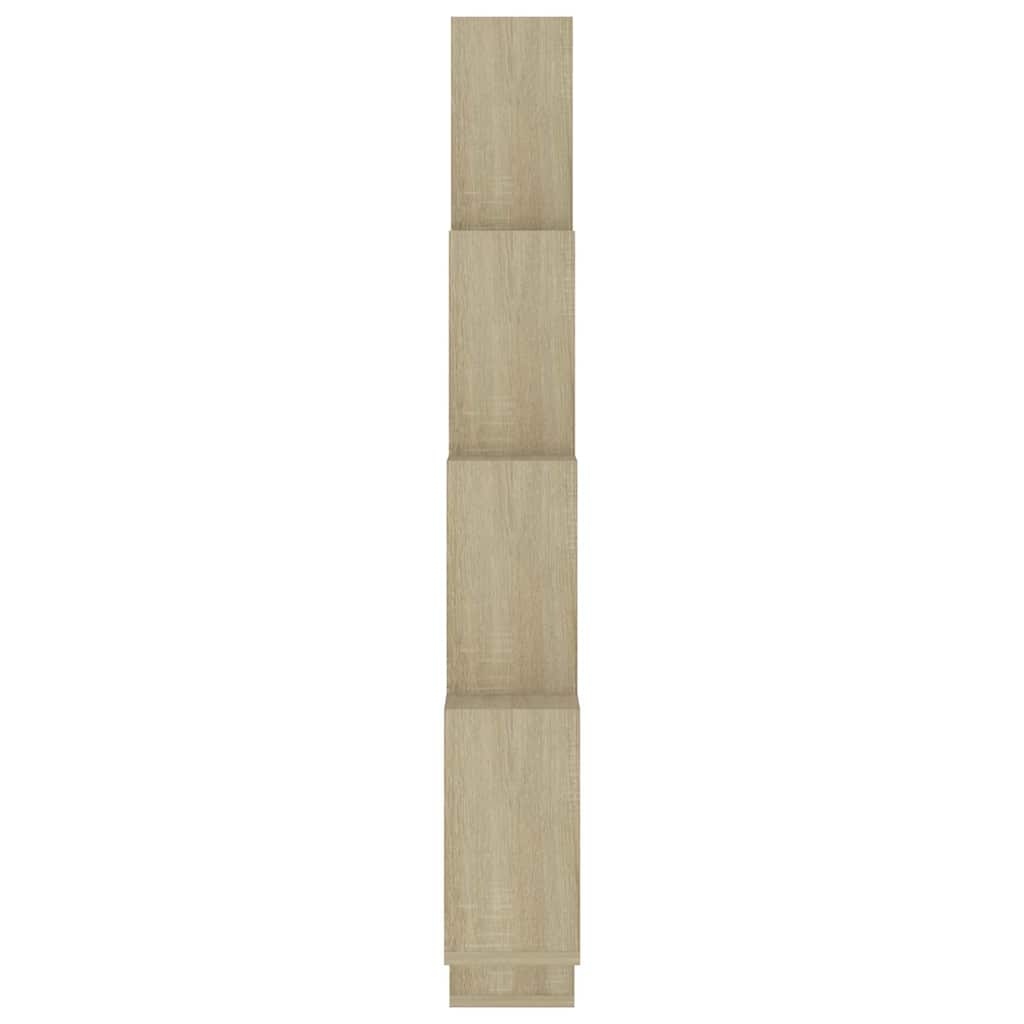 VidaXL Wandschap kubus 90x15x119 cm bewerkt hout sonoma eikenkleurig