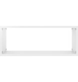 VidaXL Wandschappen kubus 2 st 60x15x23 cm spaanplaat hoogglans wit