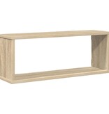 VidaXL Wandschappen kubus 4 st 60x15x23 cm bewerkt hout sonoma eiken