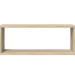 VidaXL Wandschappen kubus 4 st 60x15x23 cm bewerkt hout sonoma eiken