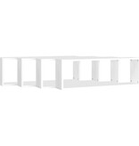 VidaXL Wandschappen kubus 4 st 80x15x26,5 cm bewerkt hout wit