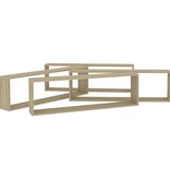 VidaXL Wandschappen kubus 4 st 100x15x30 cm bewerkt hout sonoma eiken