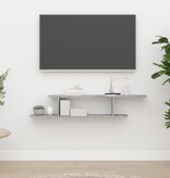 VidaXL Tv-wandschap 125x18x23 cm bewerkt hout betongrijs