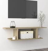 VidaXL Tv-wandmeubel 103x30x26,5 cm sonoma eikenkleurig