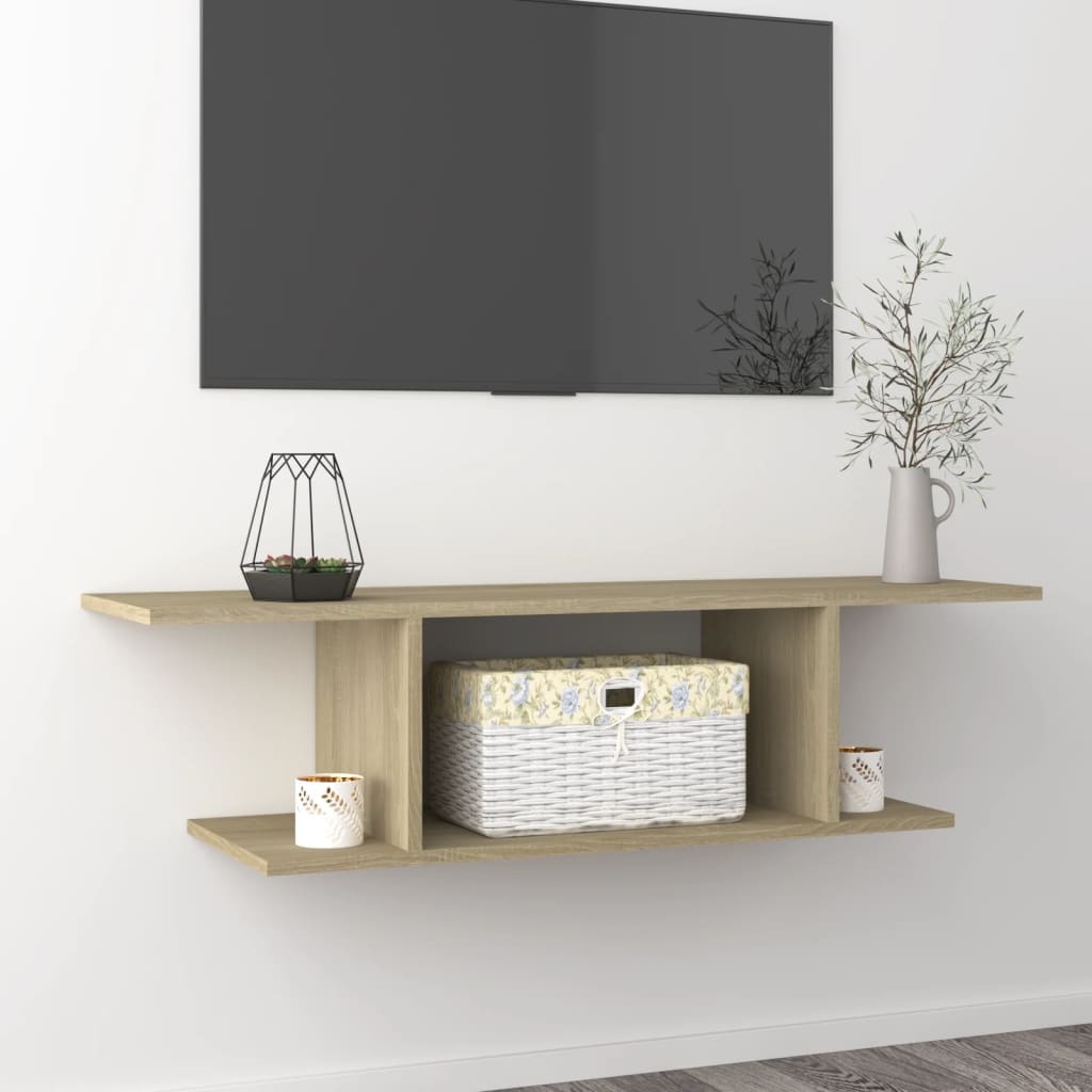 VidaXL Tv-wandmeubel 103x30x26,5 cm sonoma eikenkleurig
