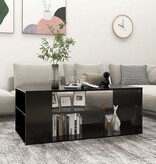 VidaXL Salontafel 100x50x40 cm bewerkt hout zwart
