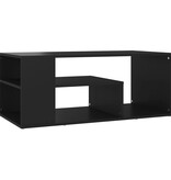 VidaXL Salontafel 100x50x40 cm bewerkt hout zwart