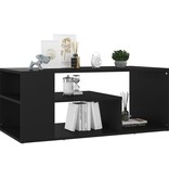 VidaXL Salontafel 100x50x40 cm bewerkt hout zwart