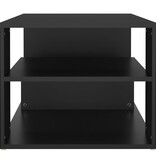 VidaXL Salontafel 100x50x40 cm bewerkt hout zwart