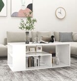 VidaXL Salontafel 100x50x40 cm bewerkt hout wit