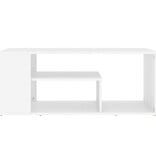 VidaXL Salontafel 100x50x40 cm bewerkt hout wit