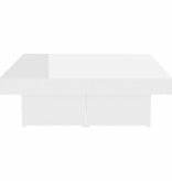 VidaXL Salontafel 90x90x28 cm bewerkt hout hoogglans wit