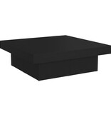 VidaXL Salontafel 90x90x28 cm bewerkt hout zwart