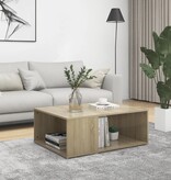 VidaXL Salontafel 90x67x33 cm bewerkt hout sonoma eikenkleurig