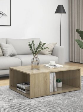 VidaXL Salontafel 90x67x33 cm bewerkt hout sonoma eikenkleurig