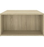 VidaXL Salontafel 90x67x33 cm bewerkt hout sonoma eikenkleurig