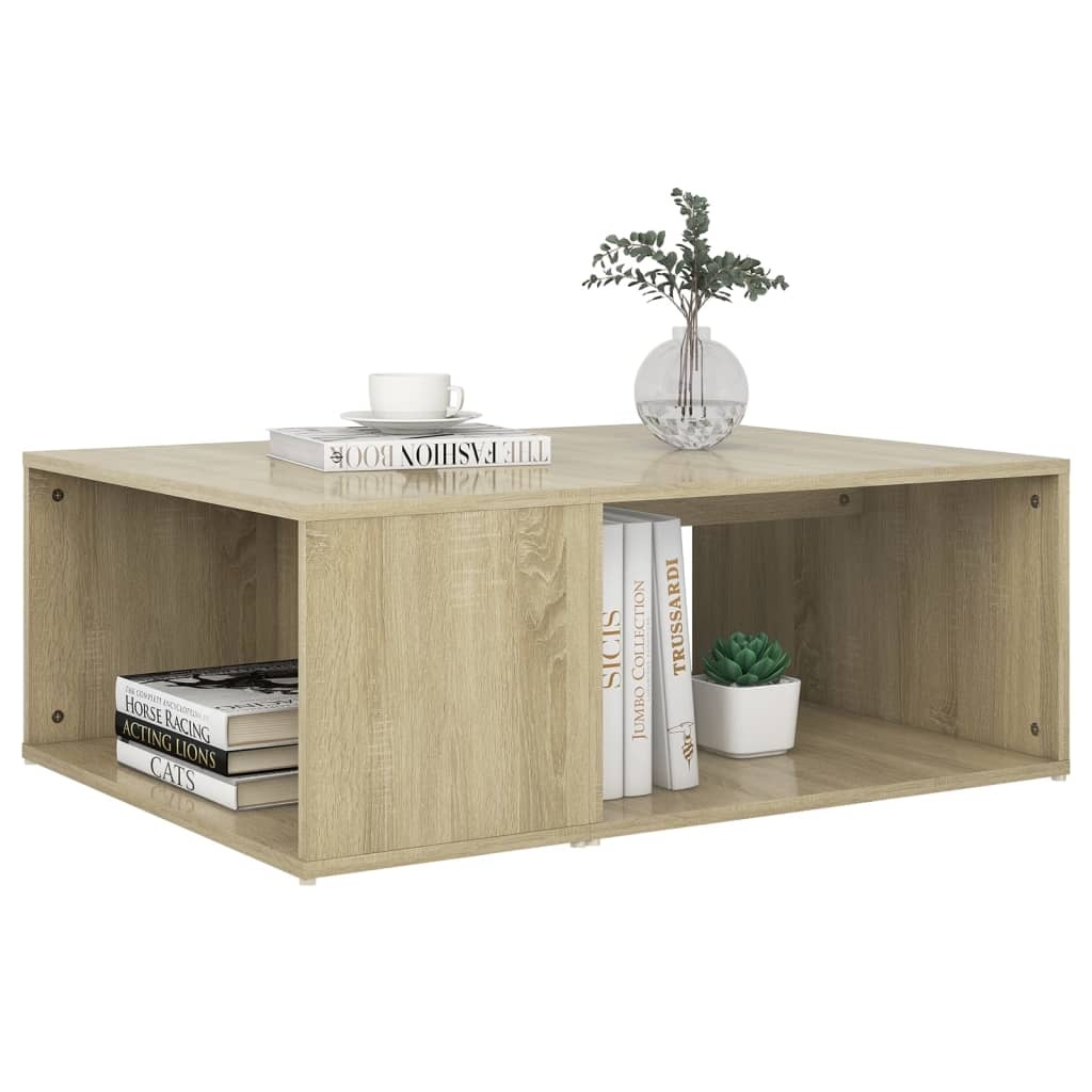 VidaXL Salontafel 90x67x33 cm bewerkt hout sonoma eikenkleurig