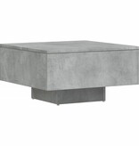 VidaXL Salontafel 60x60x31,5 cm bewerkt hout betongrijs