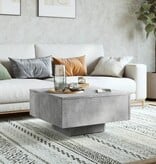 VidaXL Salontafel 60x60x31,5 cm bewerkt hout betongrijs