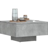VidaXL Salontafel 60x60x31,5 cm bewerkt hout betongrijs