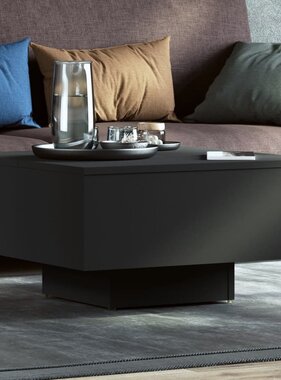 VidaXL Salontafel 60x60x31,5 cm bewerkt hout zwart
