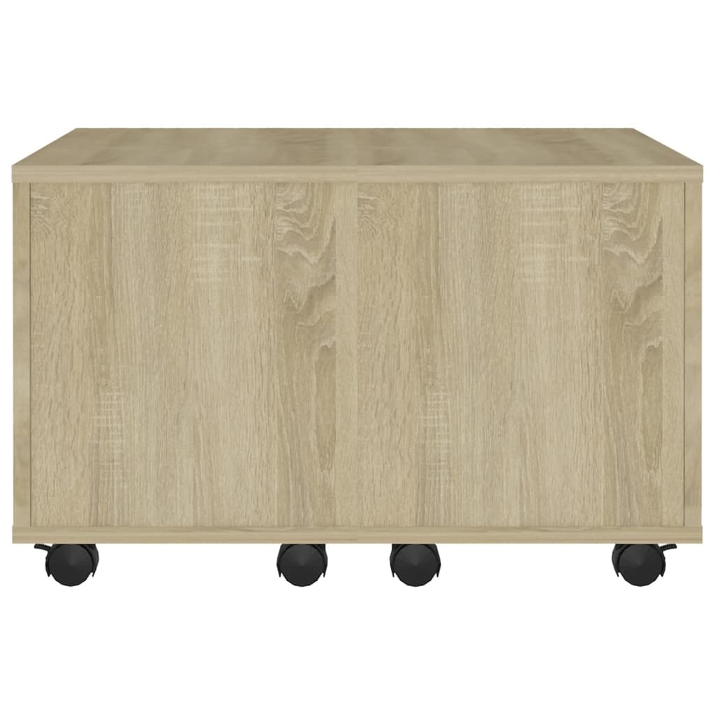 VidaXL Salontafel 60x60x38 cm bewerkt hout sonoma eikenkleurig