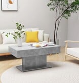 VidaXL Salontafel 96x50x45 cm bewerkt hout betongrijs