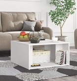 VidaXL Salontafels 4 st 33x33x33 cm bewerkt hout wit