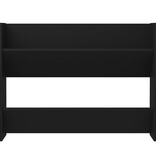 VidaXL Wandschoenenkast 80x18x60 cm bewerkt hout zwart