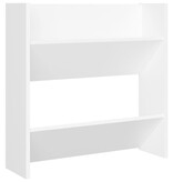 VidaXL Wandschoenenkasten 4 st 60x18x60 cm bewerkt hout wit