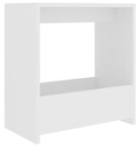 VidaXL Bijzettafel 50x26x50 cm bewerkt hout wit