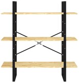 VidaXL Boekenkast met 3 schappen 100x30x105 cm massief grenenhout