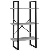 VidaXL Opbergrek 60x30x105 cm bewerkt hout betongrijs