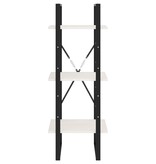 VidaXL Boekenkast met 3 schappen 40x30x105 cm massief grenenhout wit