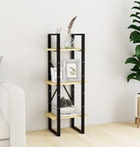 VidaXL Boekenkast met 3 schappen 40x30x105 cm massief grenenhout