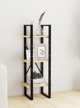 VidaXL Boekenkast met 3 schappen 40x30x105 cm massief grenenhout