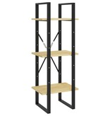 VidaXL Boekenkast met 3 schappen 40x30x105 cm massief grenenhout
