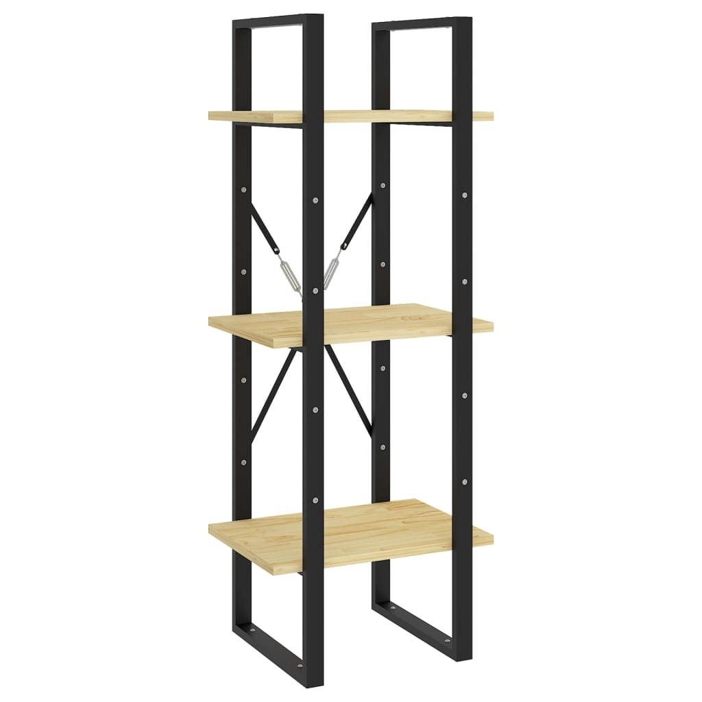 VidaXL Boekenkast met 3 schappen 40x30x105 cm massief grenenhout