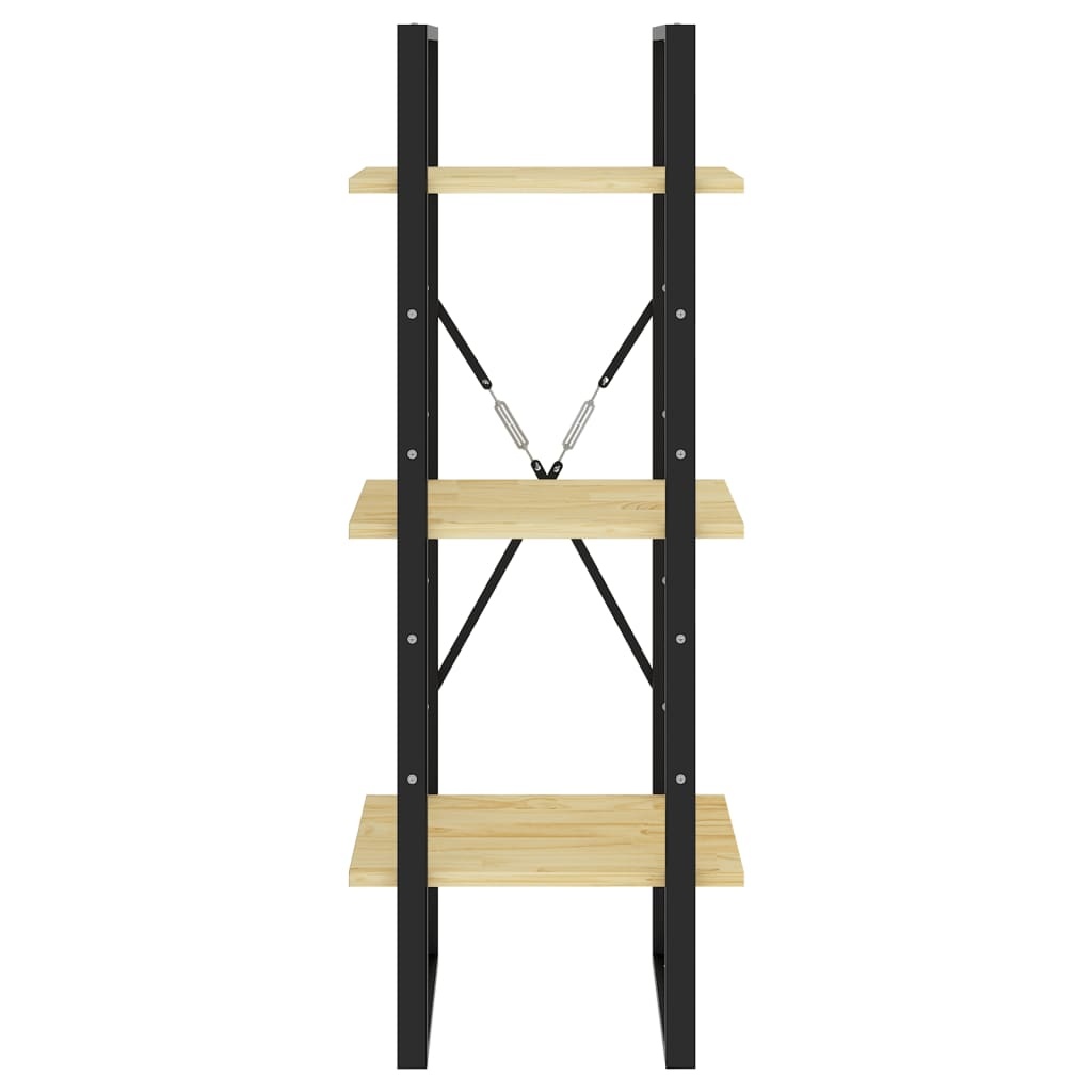 VidaXL Boekenkast met 3 schappen 40x30x105 cm massief grenenhout