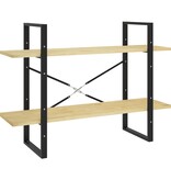 VidaXL Boekenkast met 2 schappen 100x30x70 cm massief grenenhout