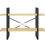 VidaXL Boekenkast met 2 schappen 100x30x70 cm massief grenenhout