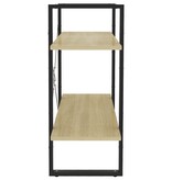 VidaXL Boekenkast met 2 schappen 80x30x70 cm spaanplaat sonoma eiken