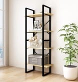 VidaXL Boekenkast met 4 schappen 60x30x140 cm massief grenenhout