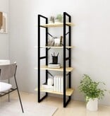 VidaXL Boekenkast met 4 schappen 60x30x140 cm massief grenenhout
