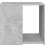 VidaXL Bijzettafel 50x50x45 cm bewerkt hout betongrijs