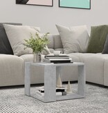 VidaXL Salontafel 40x40x30 cm bewerkt hout betongrijs