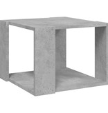 VidaXL Salontafel 40x40x30 cm bewerkt hout betongrijs