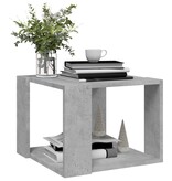 VidaXL Salontafel 40x40x30 cm bewerkt hout betongrijs
